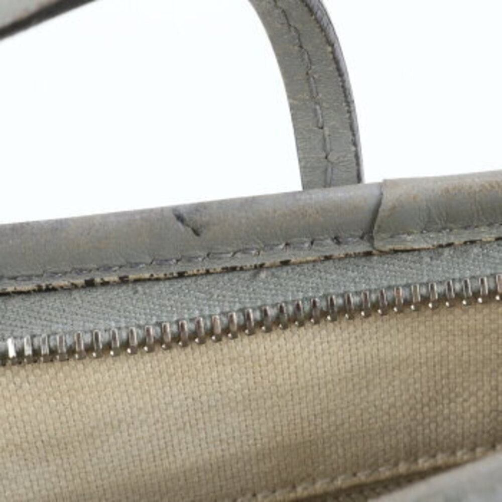 Gucci GG Supreme Leather Shoulder Bag Crossbody Handbag Tote Gray - Picture 8 of 10